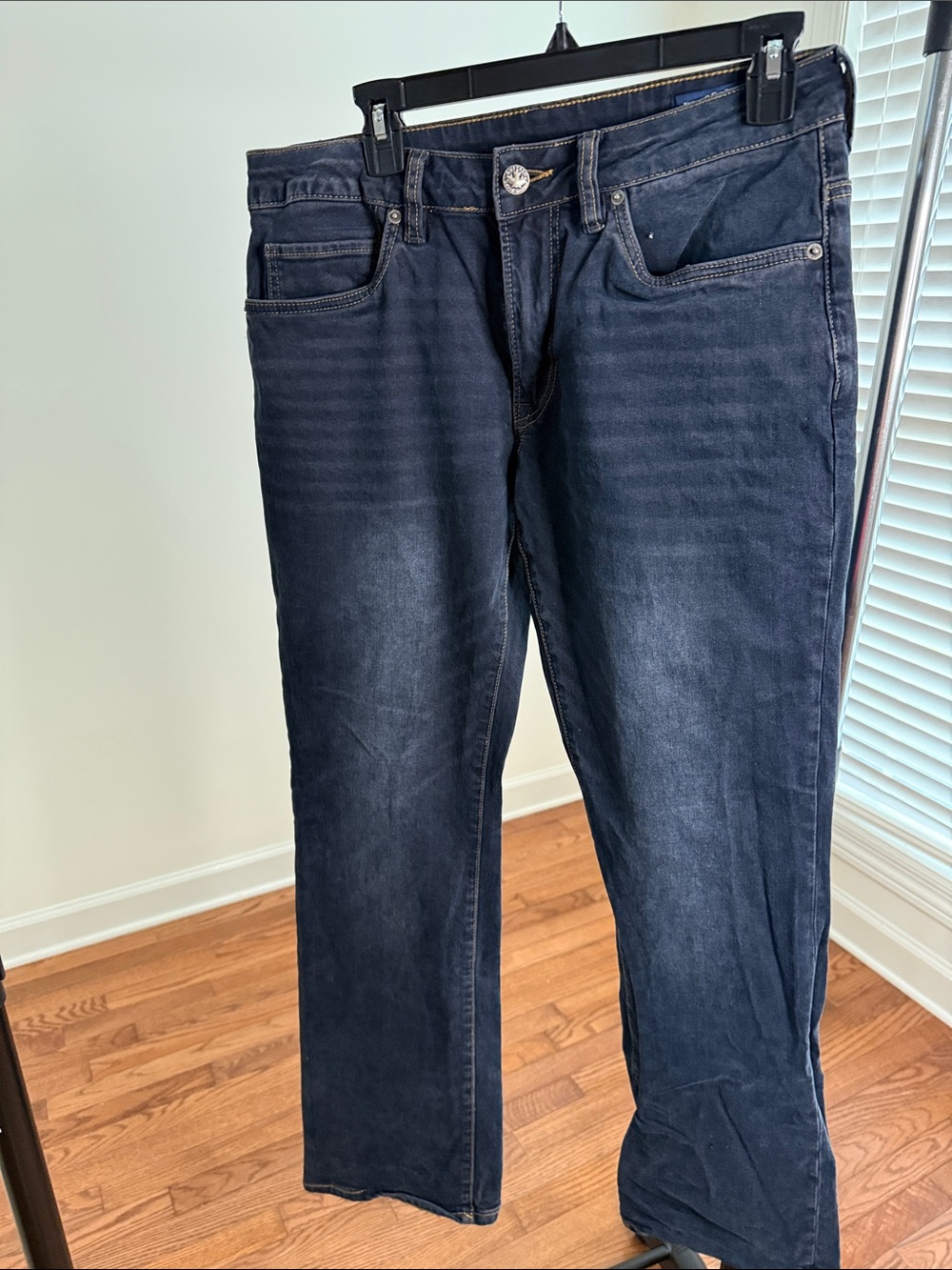 Buffalo David Bitton Men's Navy Blue Slim Straight Jeans